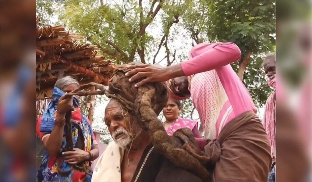 95 Years Old Indian Has Never Cut His Hair Doddapallilah