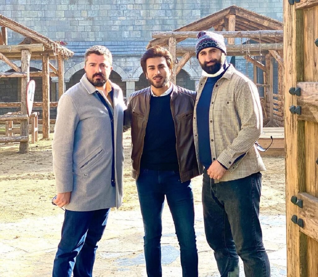 Imran Abbas visits Diriliş: Ertuğrul’s sets met producer & cast