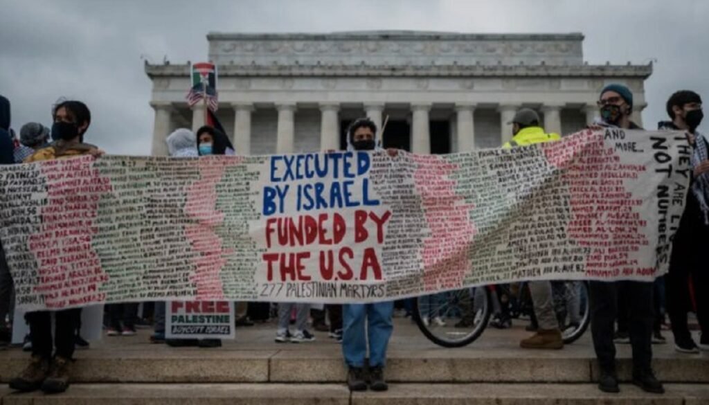 Focus on the Real Issue: Stop funding Israel: Protesters demand in Washington rally