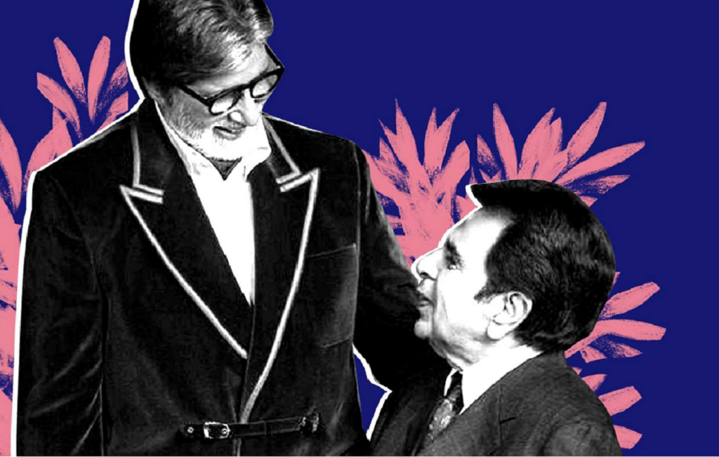 Amitabh Bachchan And Abhishek Bachchan Arrive To Pay Their Last Respects To The Legendary Actor