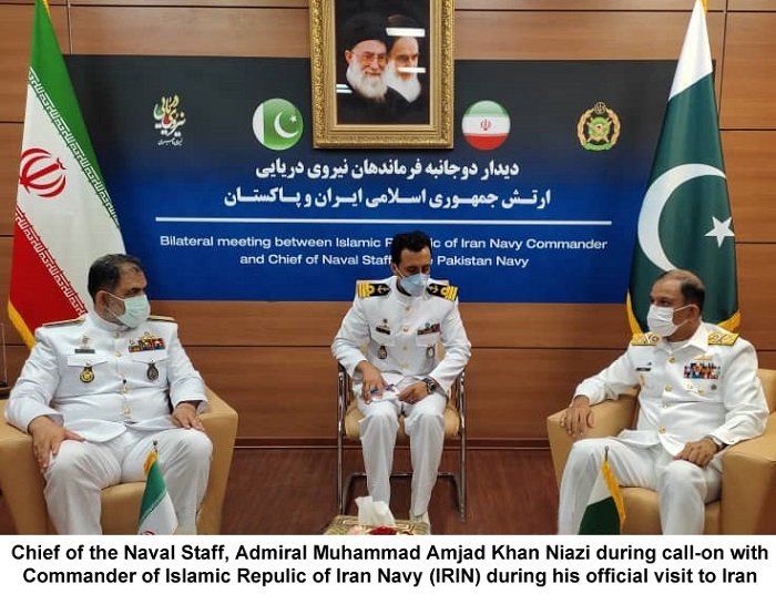 Pak-Iran Naval Chiefs discuss security of Indian Ocean, other naval matters