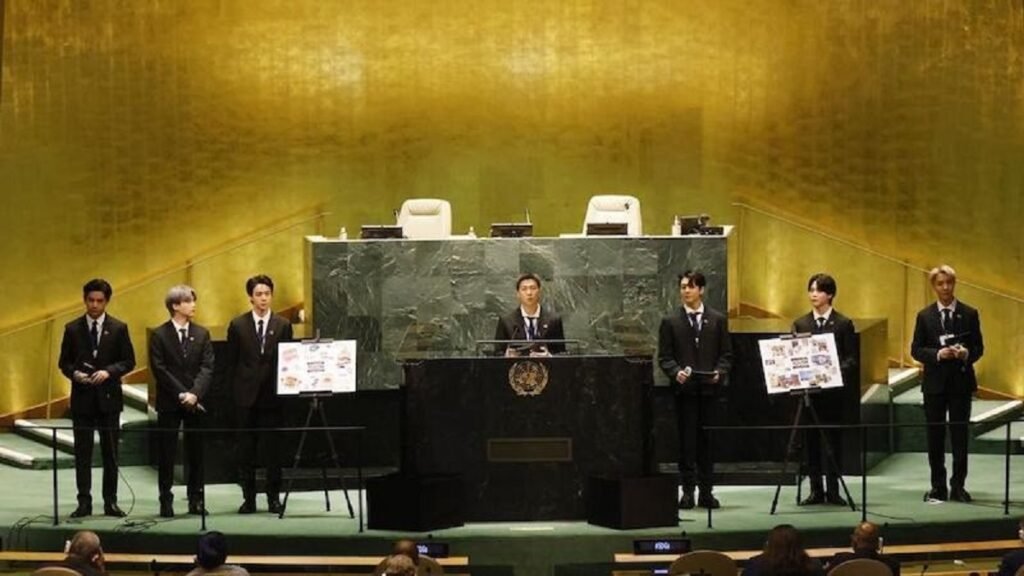 K-pop stars BTS dip into global diplomacy at UN gathering