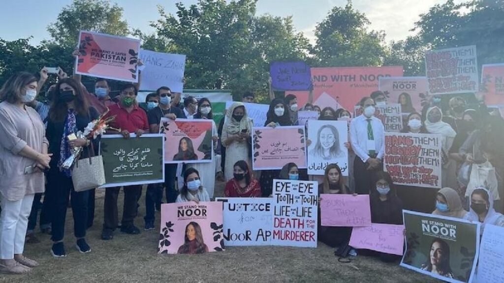 I want all daughters of Pakistan to feel and be safe, Noor Mukadam’s father says at the Islamabad protest
