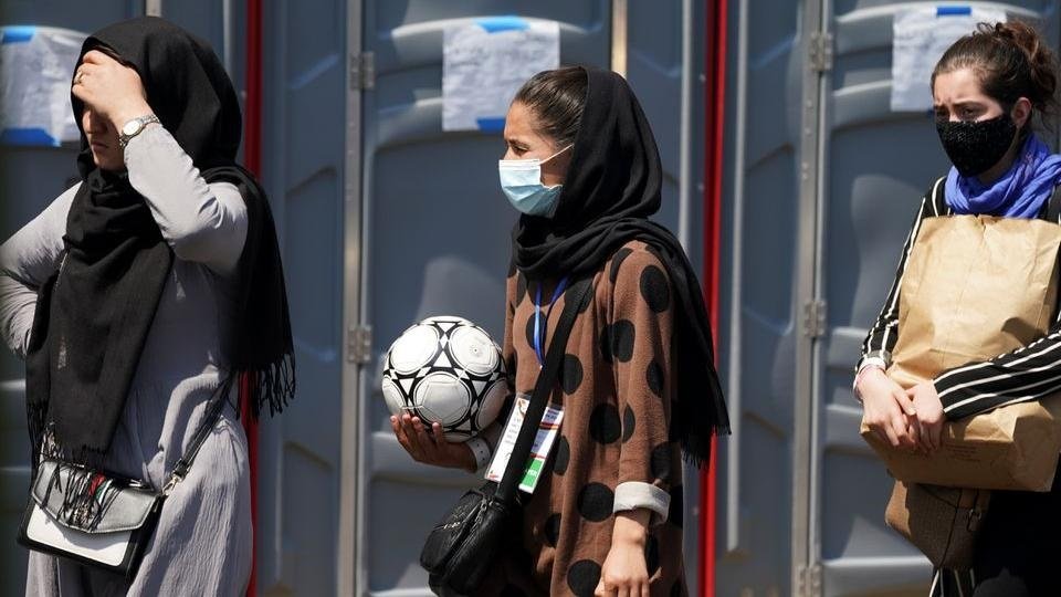 Afghan Junior women footballers team reaches lahore