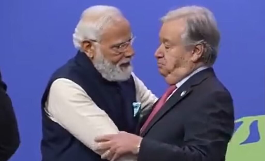 Watch: Modi cosying up to rather unsettled UN boss