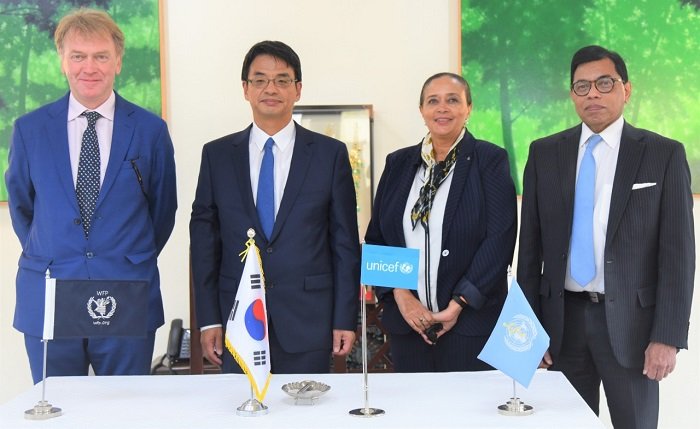 Republic of Korea donates $2.5 million to UNICEF, WFP and WHO projects for afghan refugees