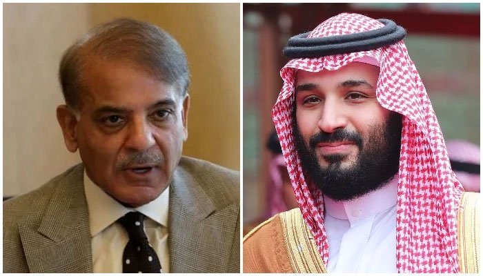 PM Shehbaz talks to Saudi Crown Prince MBS to further promote two countries’ mutual ties Shehbaz Sharif Saudi Arabia Future Investment Initiative