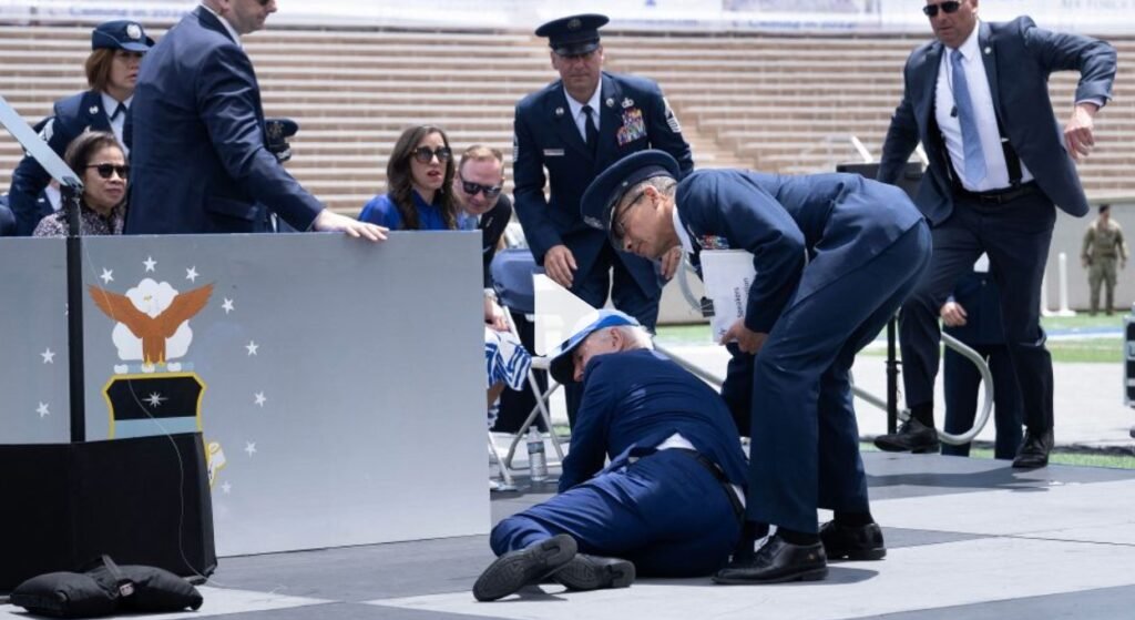 BREAKING: Joe Biden falls at the Air Force Graduation