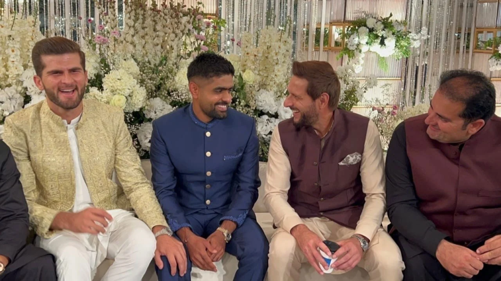 Babar Azam’s Appearance at Shaheen Afridi’s Wedding Puts an End to Rumors of Conflict