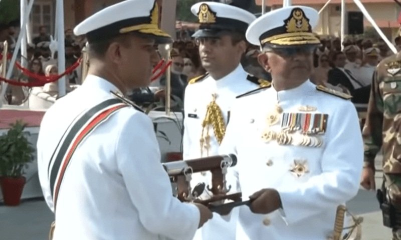 Admiral Naveed Ashraf takes charge as the chief of Naval Staff of the Pakistan Navy