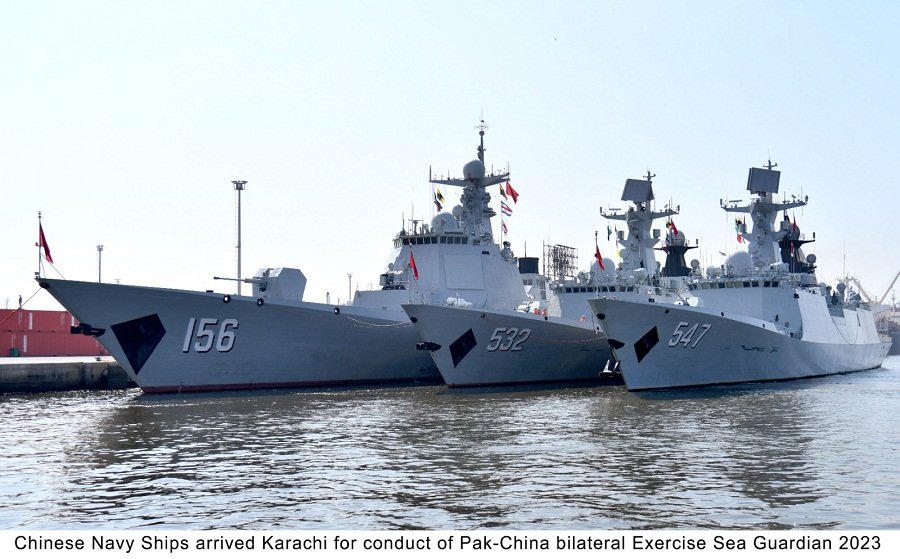 PAK-CHINA joint naval exercises “Sea Guardian-2023” start in Karachi amid global tension