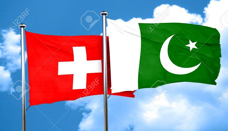 Pakistan And Switzerland Hold 12th Round Of Bilateral Political   Flags Of Pakistan And Switzerland 