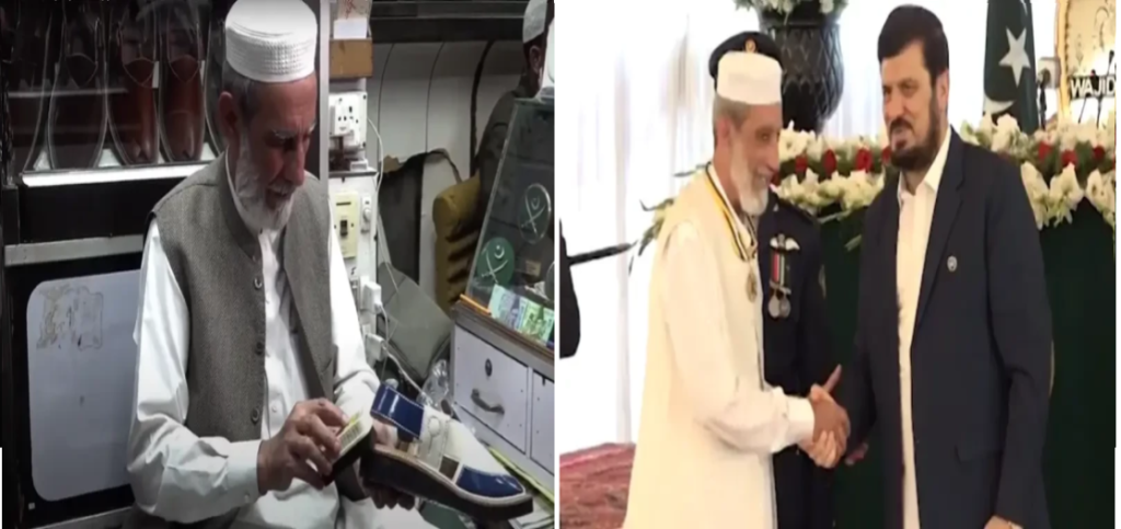 Chacha Noora Honored with Civilian Award for ‘Kaptaan Special Peshawari Chapal’ at KP Governor’s House Ceremony
