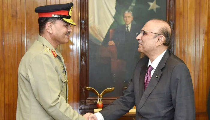 President Expresses Concern Over ‘Baseless’ Allegations Against Army in Meeting with COAS