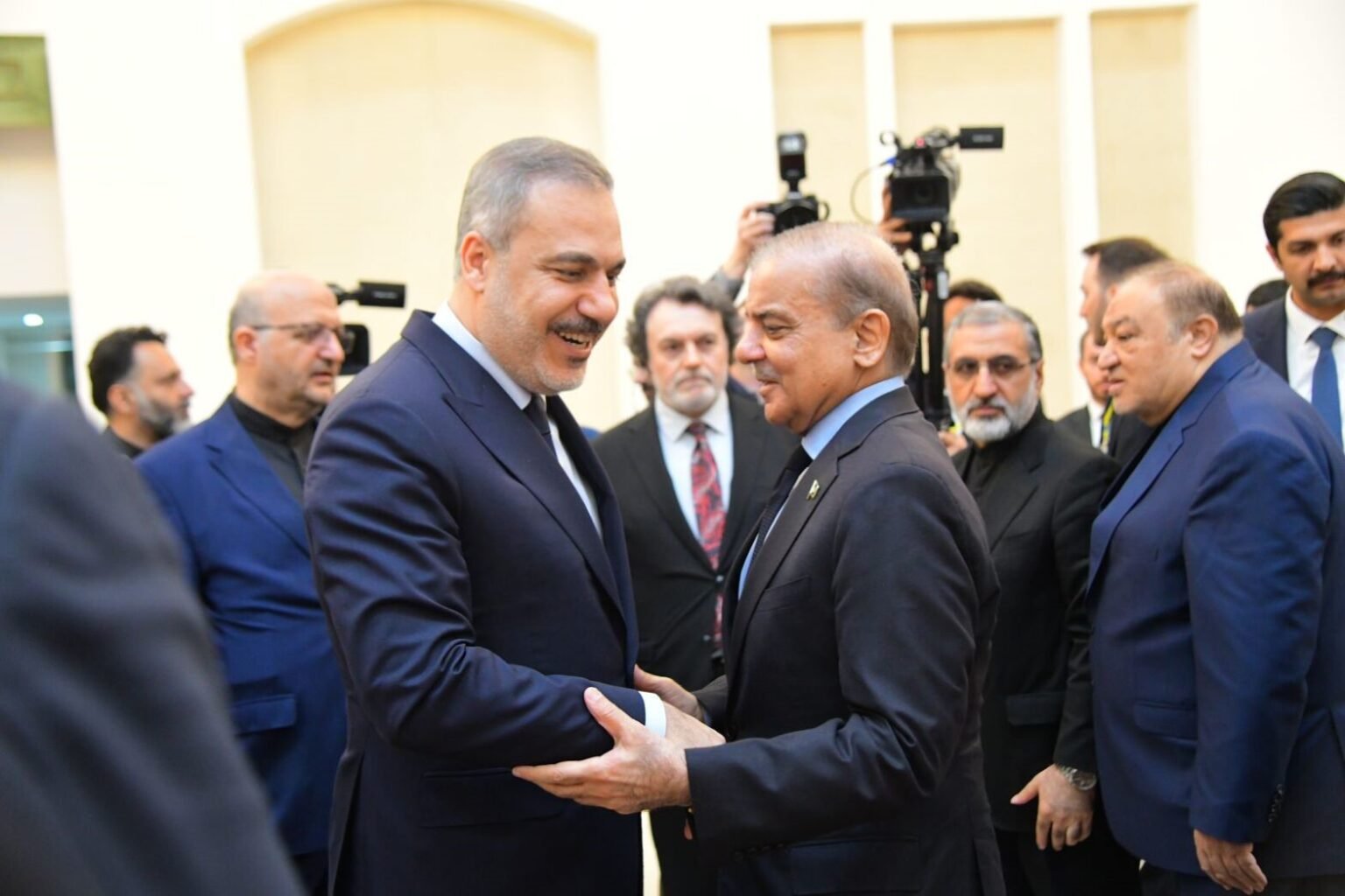 PM Shehbaz Engages with Global Leaders at Raisi Memorial in Iran, Focuses on Bilateral Relations