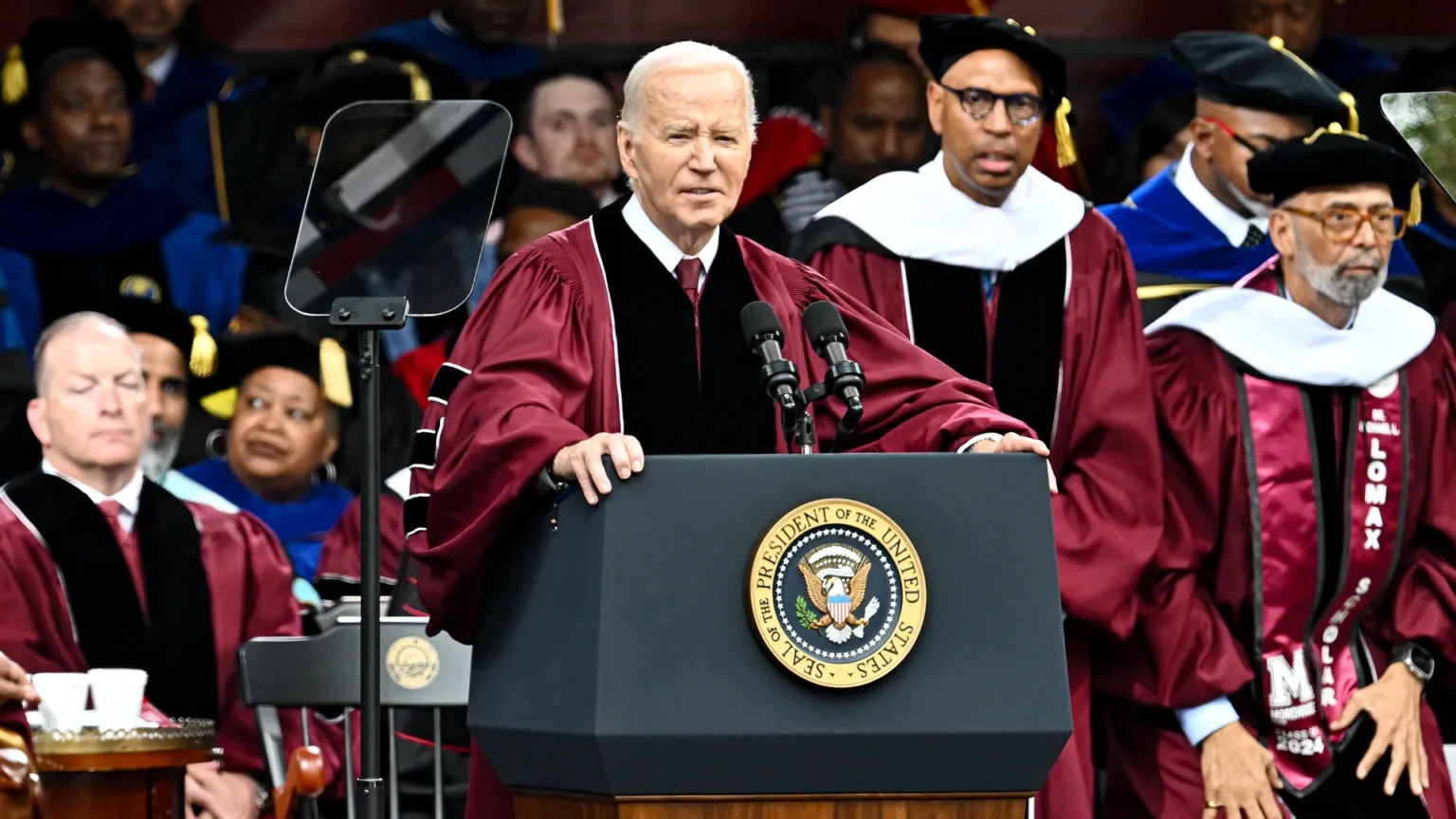 Biden Addresses Morehouse Graduates on Gaza Crisis, Highlights Threats to Democracy