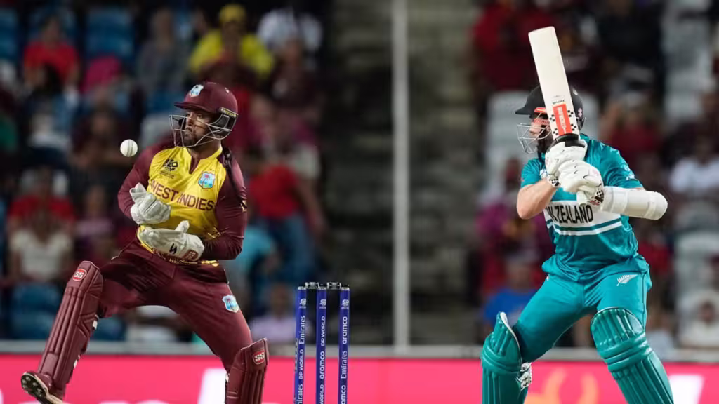 West Indies secures a spot in Super 8s with a thrilling 13-run win against New Zealand