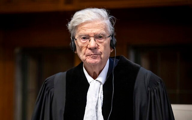 ICJ Judge Aharon Barak resigns citing ‘personal family reasons’