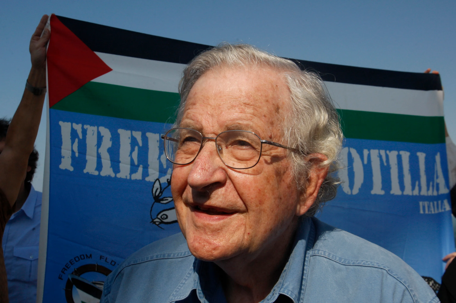 Noam Chomsky Hospitalized After Stroke, Continues Advocacy for Gaza’s Plight