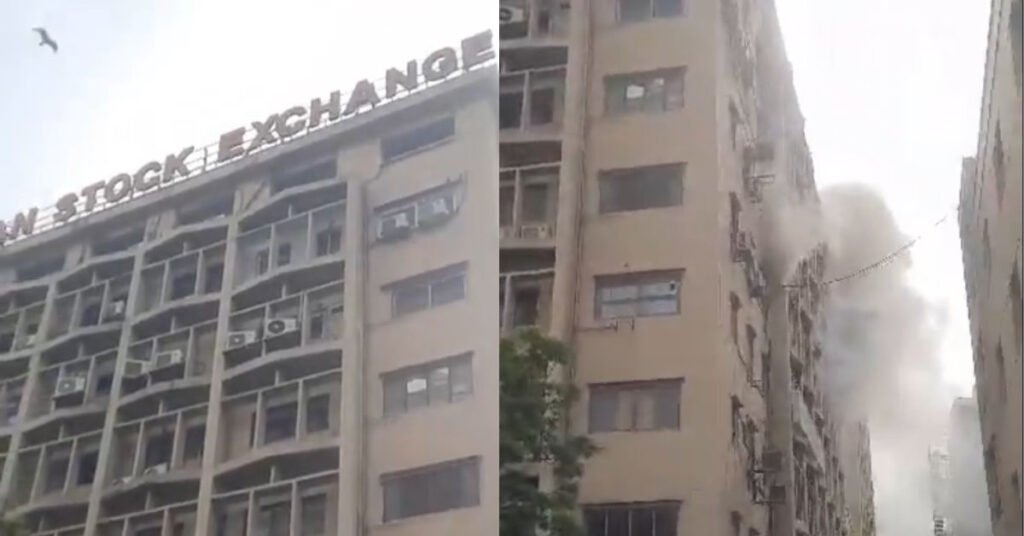 Fire Erupts at Pakistan Stock Exchange Building