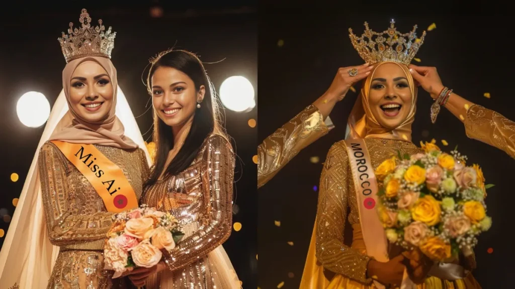 Kenza Layli Makes History as First Miss AI in Morocco
