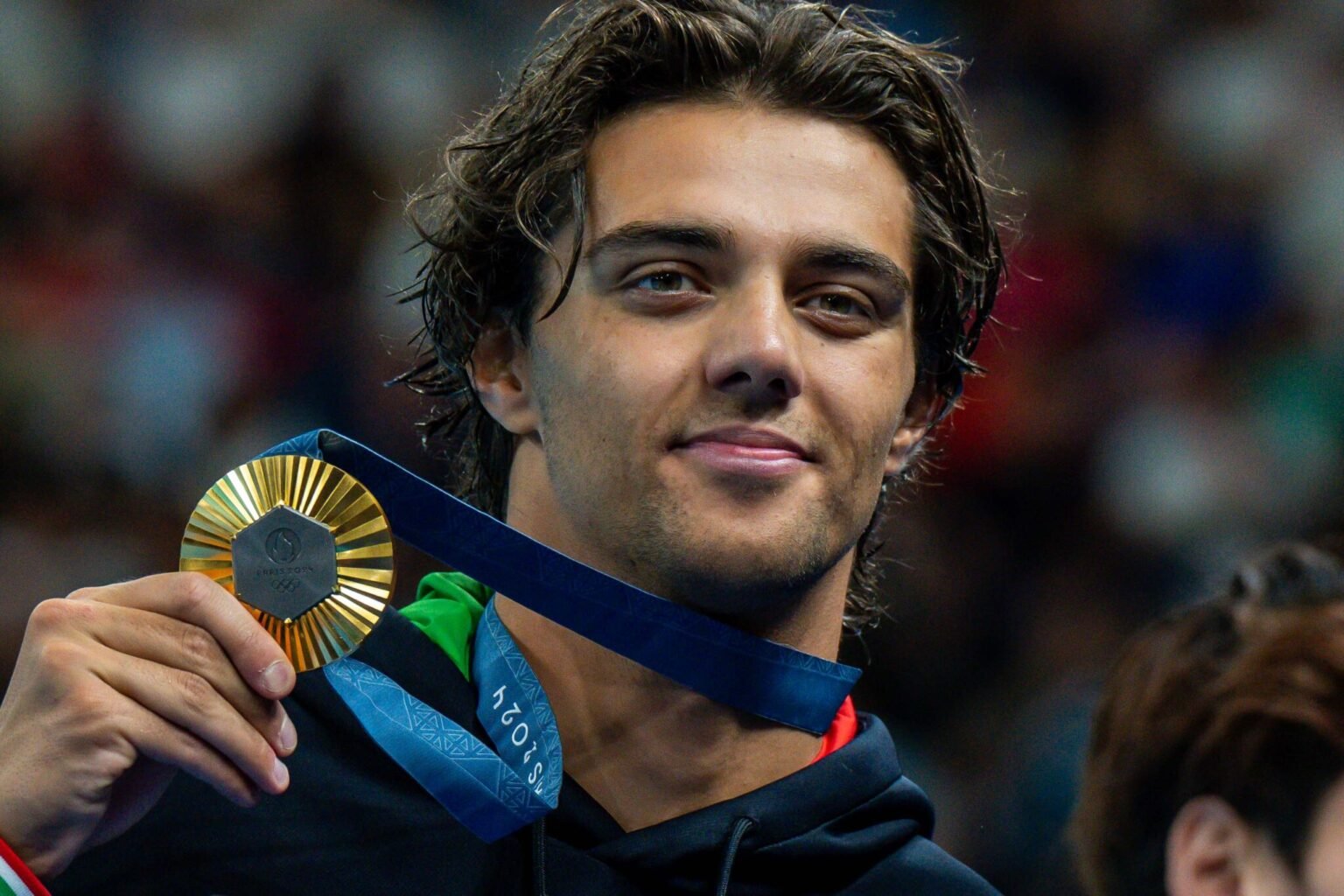 Olympic gold medalist Thomas Ceccon caught sleeping outside athletes village