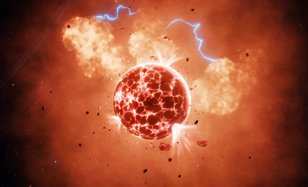 Fumes from a Fiery Volcanic Moon Discovered Beyond Our Solar System