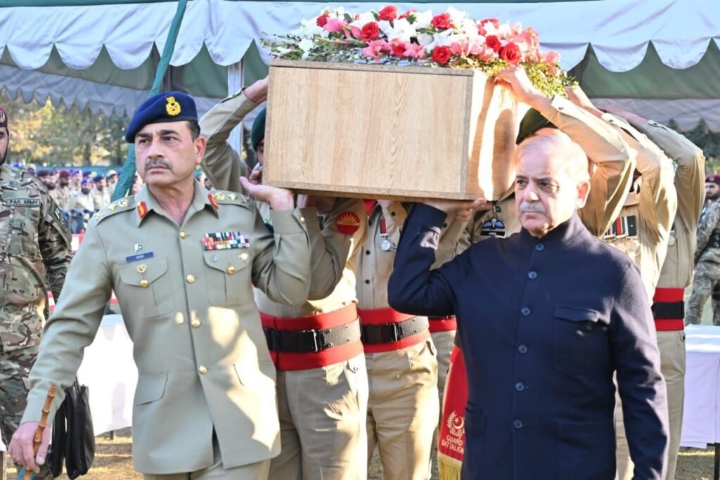 PM Shehbaz Sharif, COAS General Munir Attend Funeral for Rangers Martyred in PTI Protests