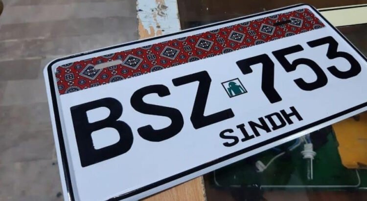 Sindh to Mandate Ajrak-Designed Number Plates After April 3