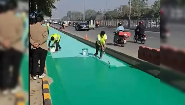 Poor Quality Paint Causes Damage to Punjab’s Expensive Bikers’ Lane
