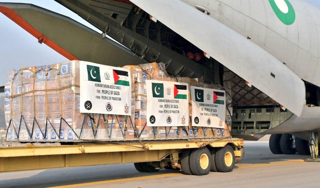 Relief Goods Dispatched from Pakistan for Gaza Strip and War-Torn Regions