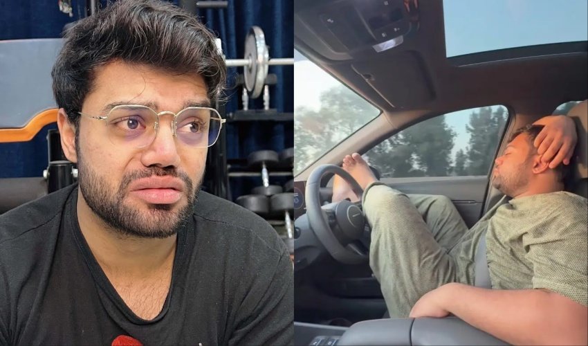 YouTuber ‘Ducky Bhai’ Booked for Reckless Driving Using Feet on Motorway
