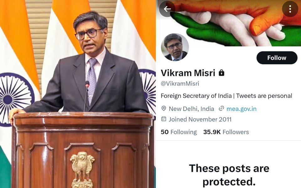 India’s Foreign Secretary Vikram Misri Locks X Account Amid Ceasefire Backlash