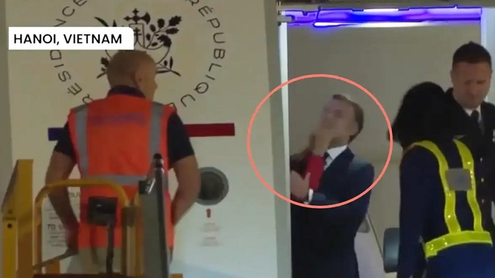 Why Did Macron’s wife slap him on arrival in Vietnam?