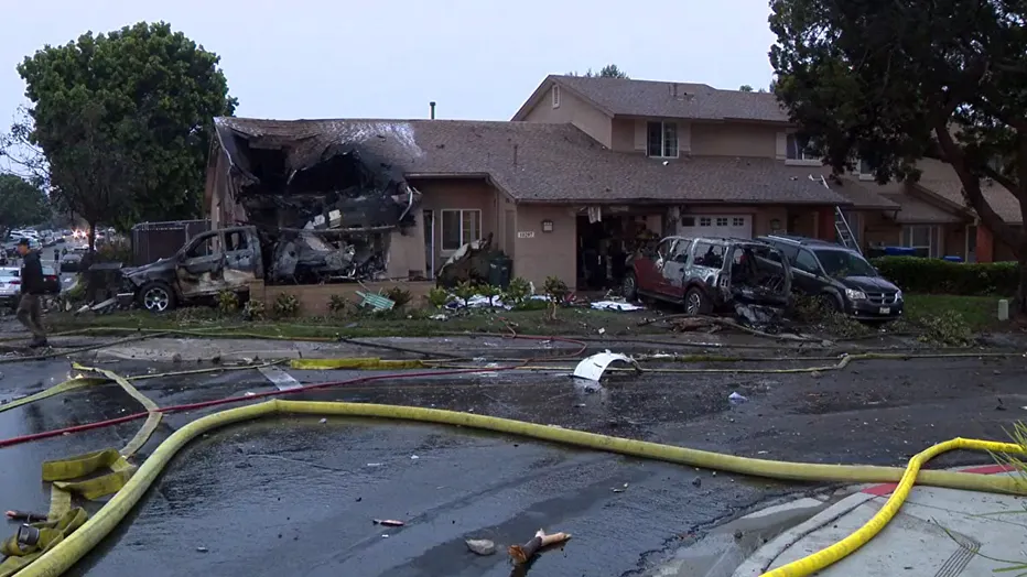 Multiple Fatalities Feared After Small Plane Crashes into San Diego Neighborhood