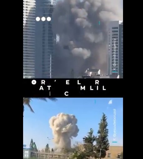 Massive Explosions Rock Tel Aviv and Jerusalem as Iran Launches New Missile Barrage