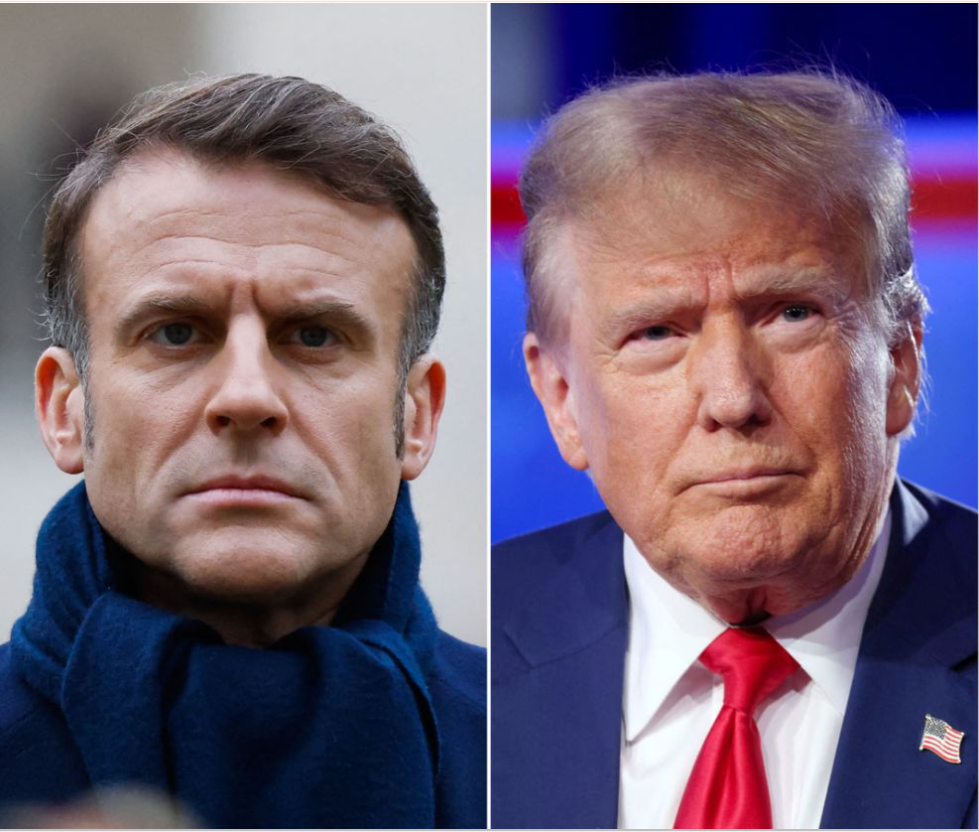 Trump, Macron Signal Hope for Imminent Iran-Israel De-escalation and Peace Talks Macron Trump Gaza war