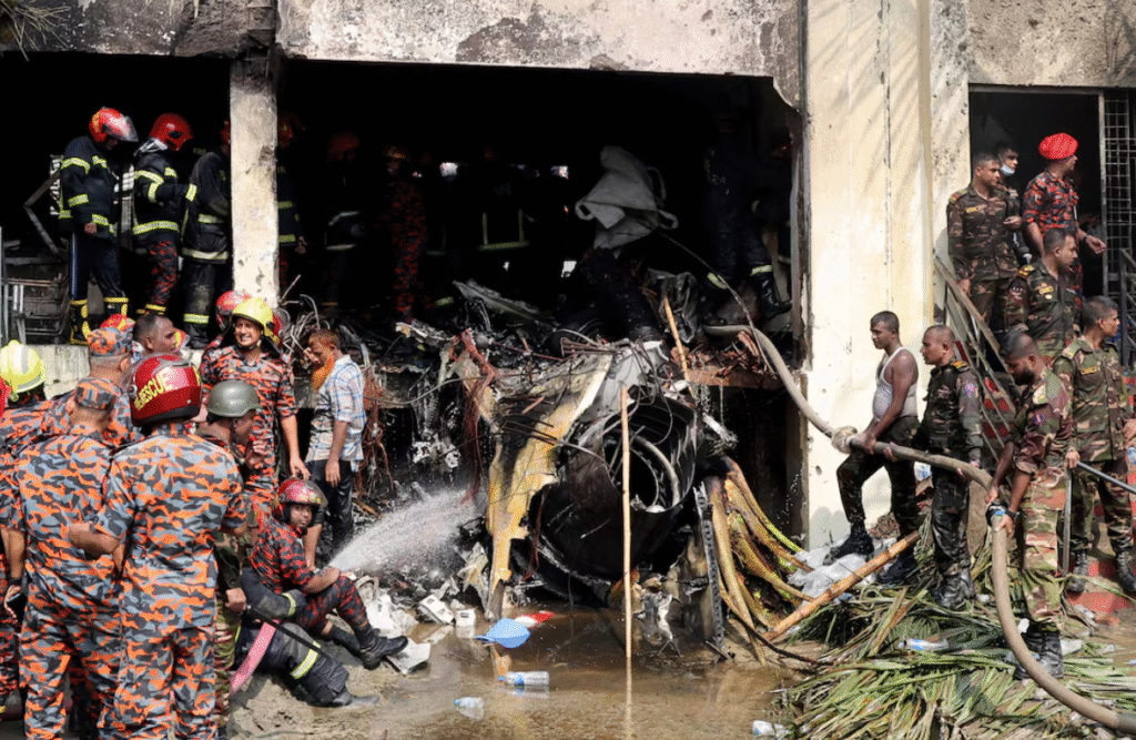 Bangladesh Air Force Plane Crash Kills 19 at College Campus in Dhaka Bangladesh Air Force plane crash