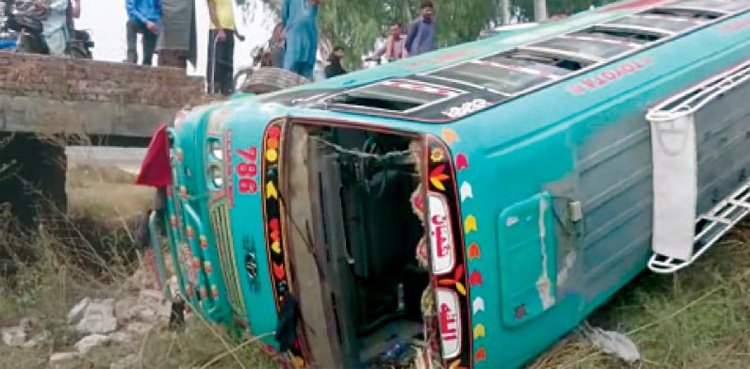 Tragic Bus Accident Near Chakri Interchange Claims 5 Lives, Injures 41