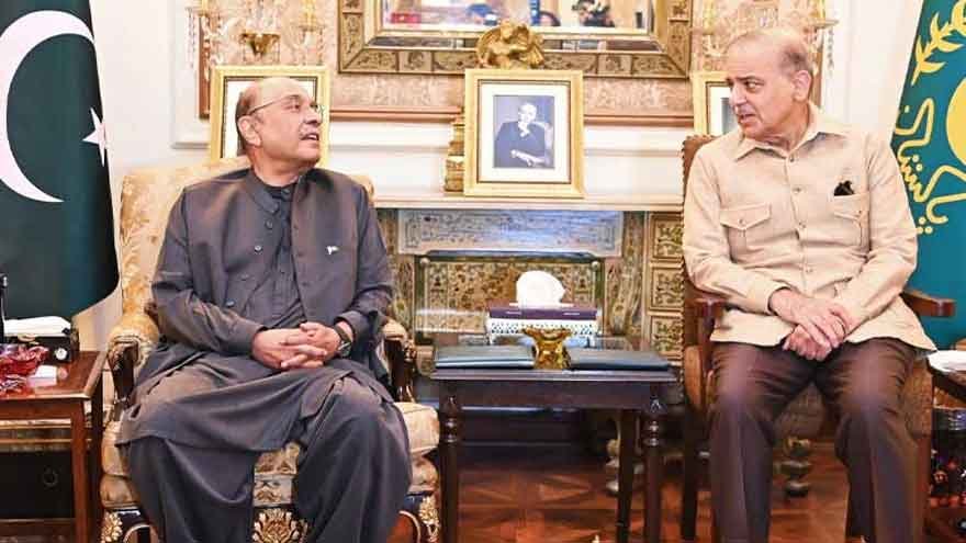 President Zardari, PM Shehbaz reiterate commitment to work together for country President Zardari PM Shehbaz