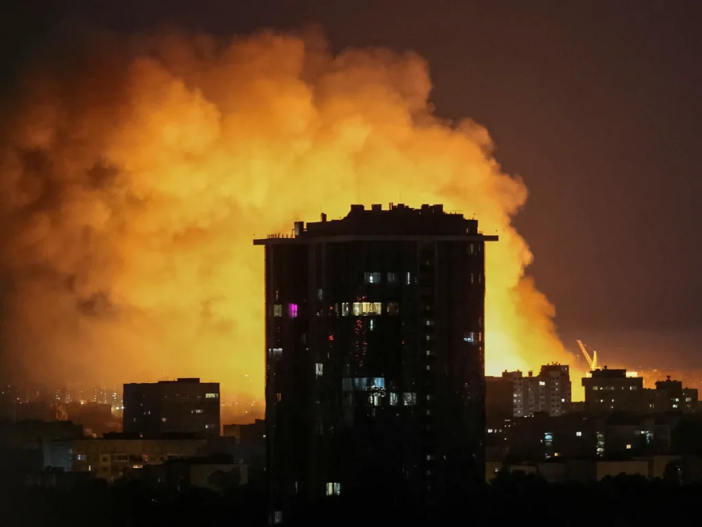 Night of Terror: Russian Drones Rain Fire on Kyiv in Relentless Assault