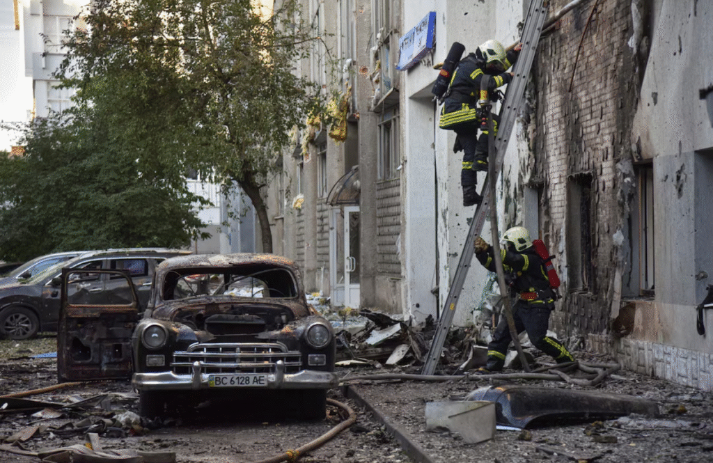 Russia rains missiles and drones on western Ukraine, killing two and injuring dozens Russia