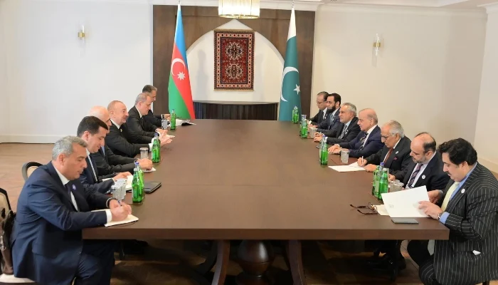 PM Shehbaz, Azerbaijani President Aliyev Pledge Stronger Economic Ties at ECO Summit