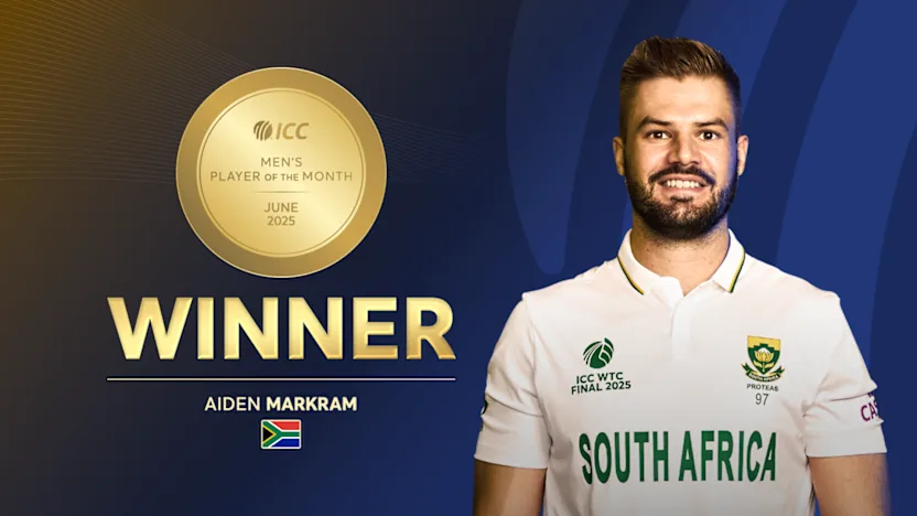 Aiden Markram Awarded ICC Men’s Player of the Month