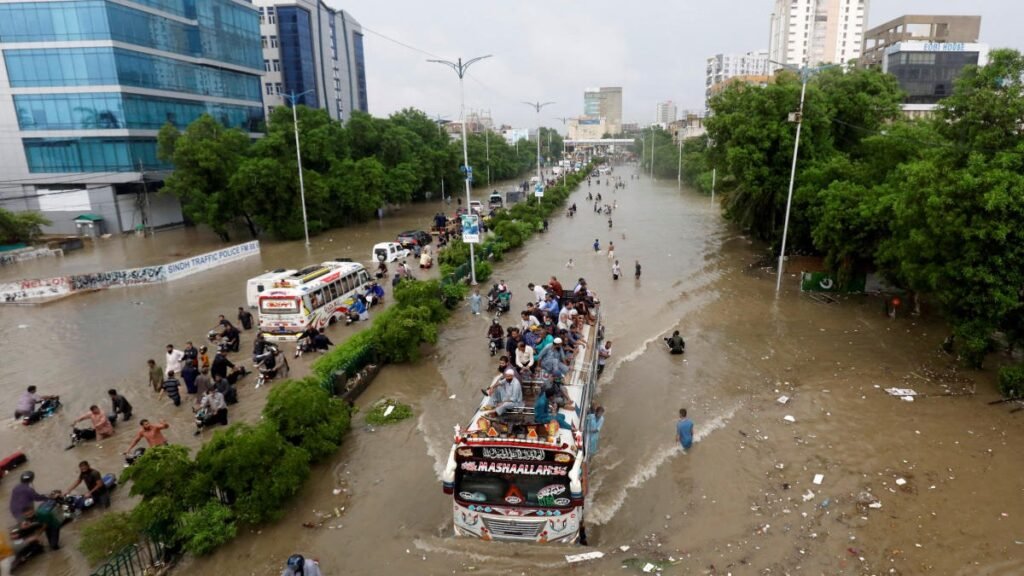 Torrential Rains Devastate Karachi: 7 Dead, City Paralyzed by Flooding and Power Outages