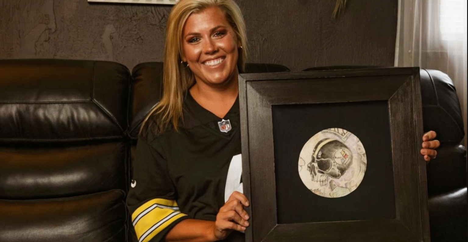 West Virginia Woman Preserves Late Husband’s Tattooed Skin as Emotional Wall Display tattooed skin memorial