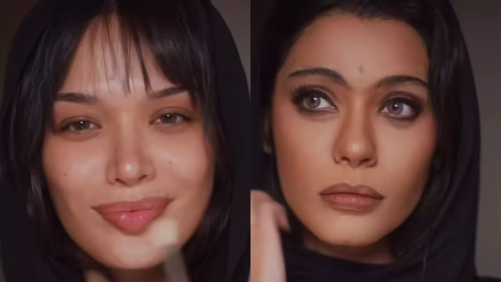 Iranian Makeup Artist Goes Viral with Kajol Transformation