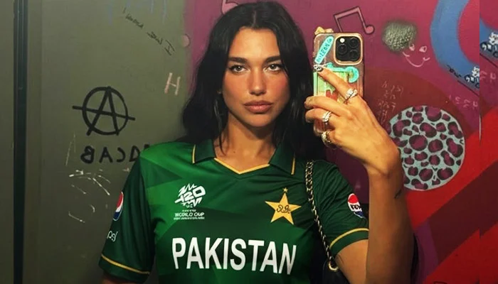 Dua Lipa Sparks Buzz Wearing Pakistan Jersey Ahead of India Clash