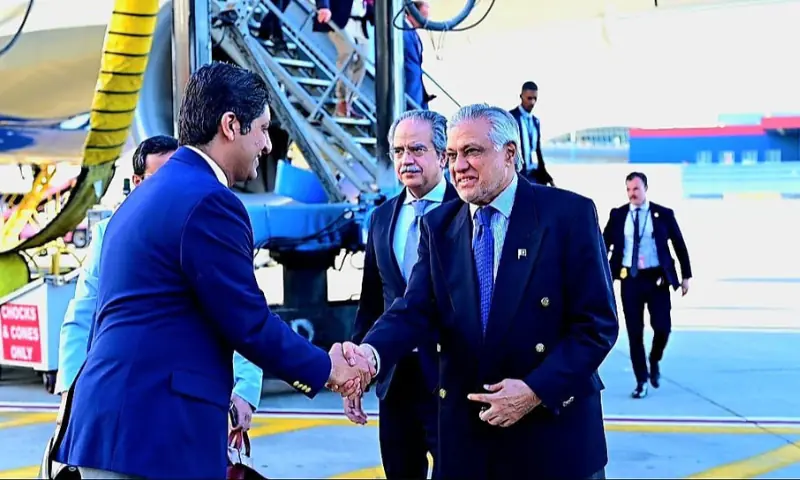 FM Dar in New York for UNGA Session on Palestine
