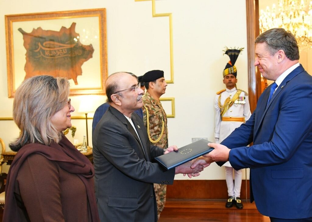 EU Appoints Raimundas Karoblis as New Ambassador to Pakistan New EU Ambassador to Pakistan presents his credentials to President Zardari